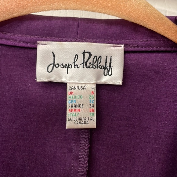 Joseph Ribkoff purple dress size 4 - Picture 4 of 5